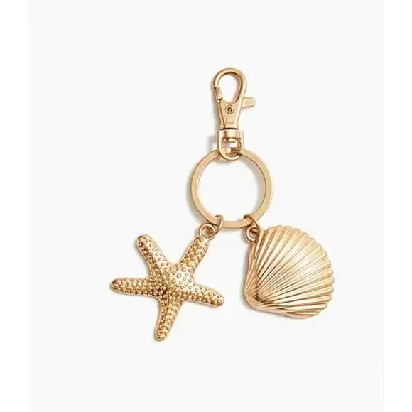J. Crew Seashell Key Chain - Picture 1 of 3